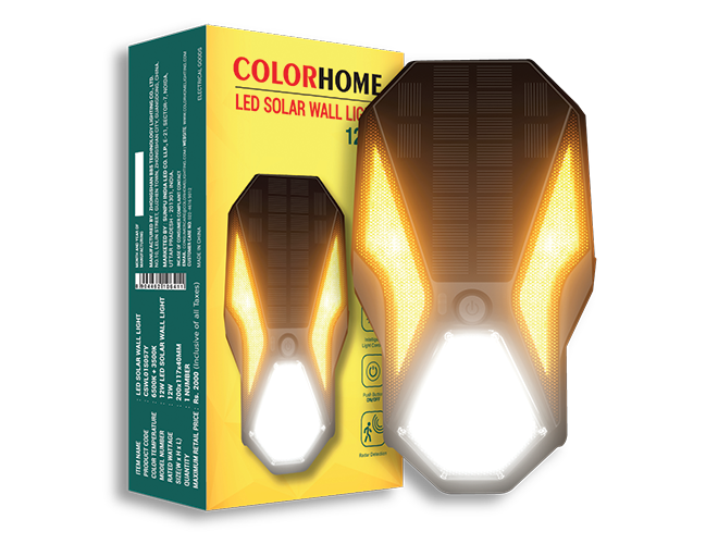 LED Solar Wall Light 12W